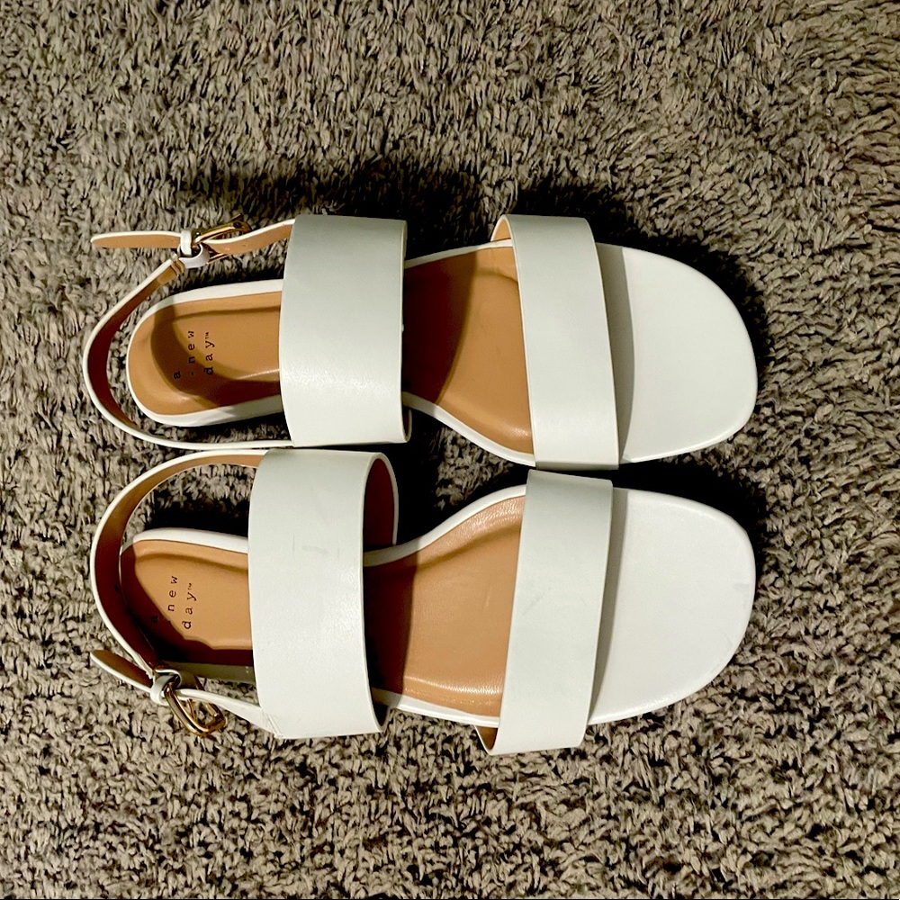 Off-white dress sandals